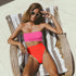 Dot Print One Piece Swimsuit